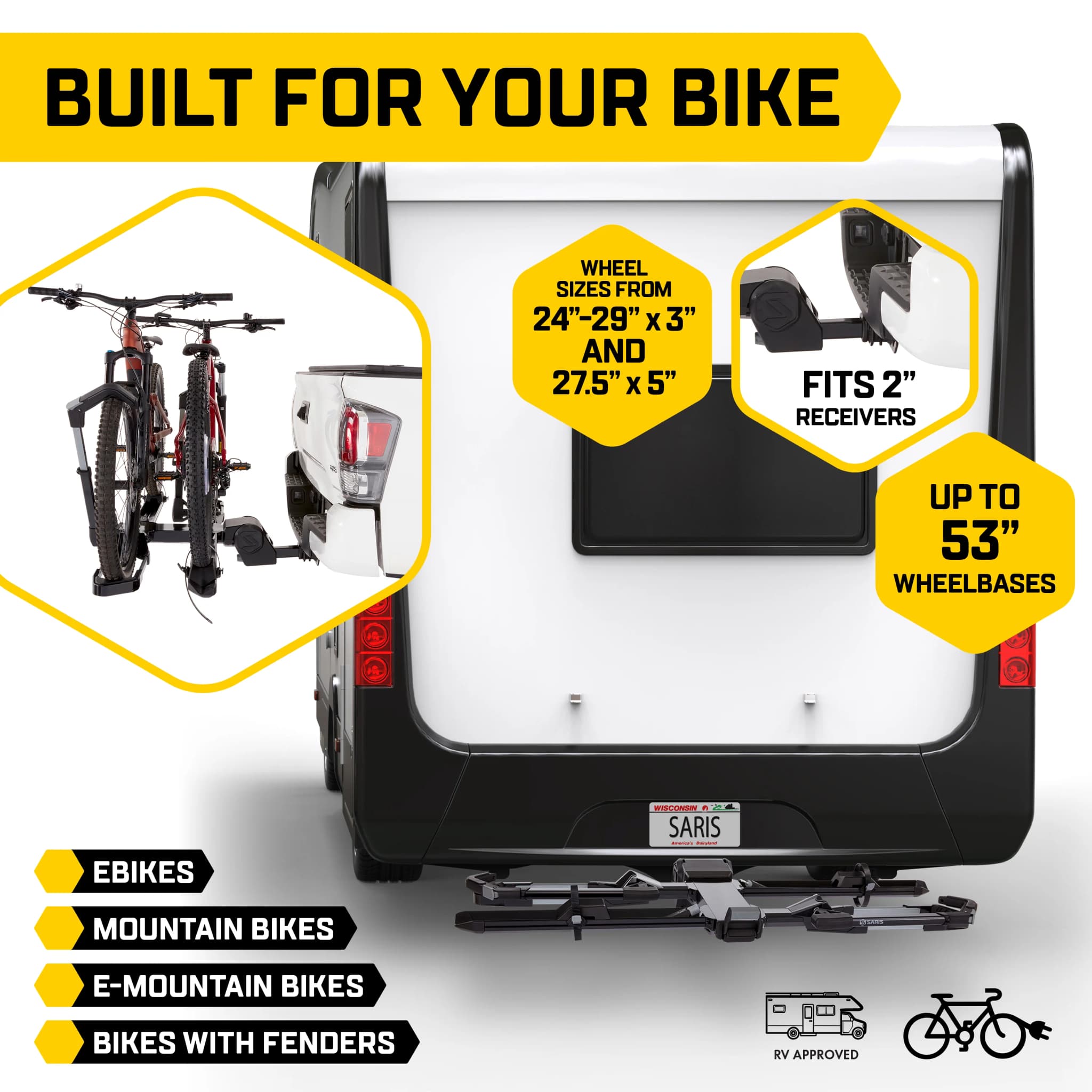 saris edge bike rack RV rated