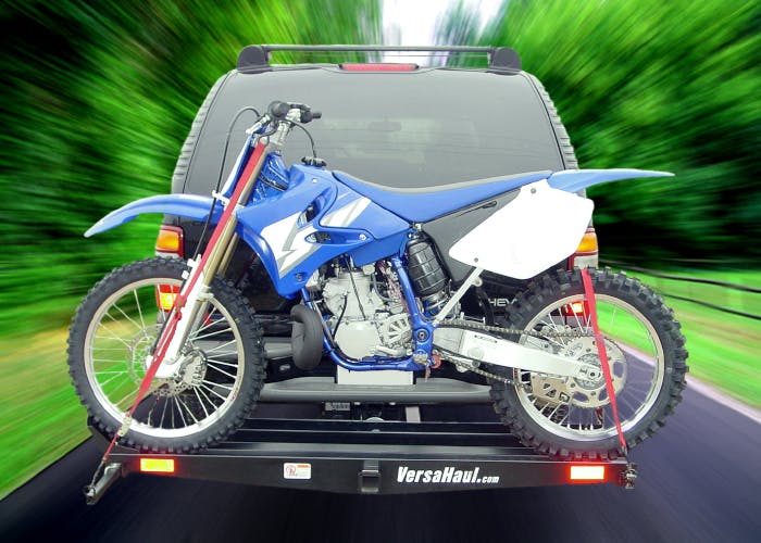 VersaHaul Motorcycle Carrier on back of truck